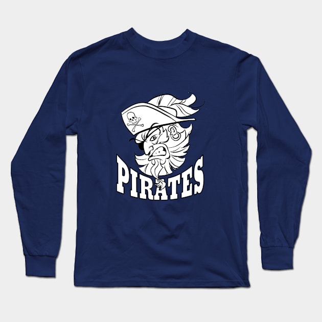 Pirates Mascot Long Sleeve T-Shirt by Generic Mascots